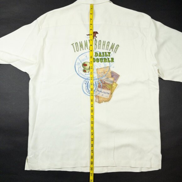 Tommy Bahama Daily Double Silk Hawaiian Shirt Men's XL Embroidered Camp Horse - Picture 9 of 12